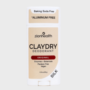 Clay Dry Silk Original Deodorant Zion Health 2.8 oz Stick