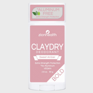 ClayDry Bold Sweet Amber Deodorant Zion Health 2.8 oz Stick