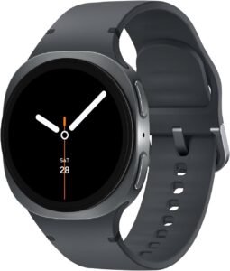 Samsung Galaxy Watch 8 40mm Bluetooth Smartwatch, Cushion Design, Quick Button, Sleep Coaching, Now Bar, Running Coach, Energy Score, Graphite [US Version, Amazon Exclusive 2Yr Warranty]